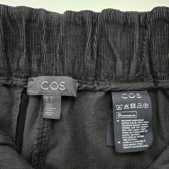 COS Pleated Barrel Leg Courdory Pants - Picture 9 of 15